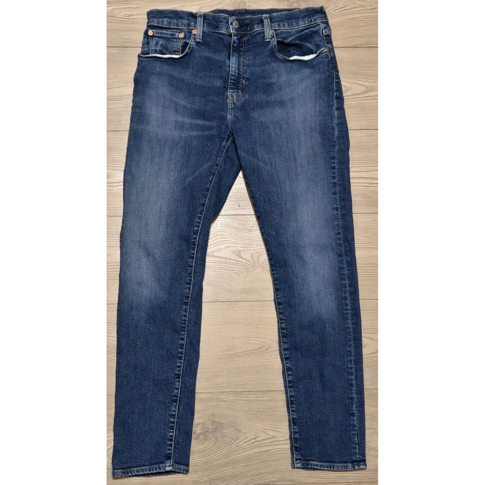 Levi's 519 Premium Jeans Big E Mens 32x30 Blue Denim Womens Unisex Pants Levis